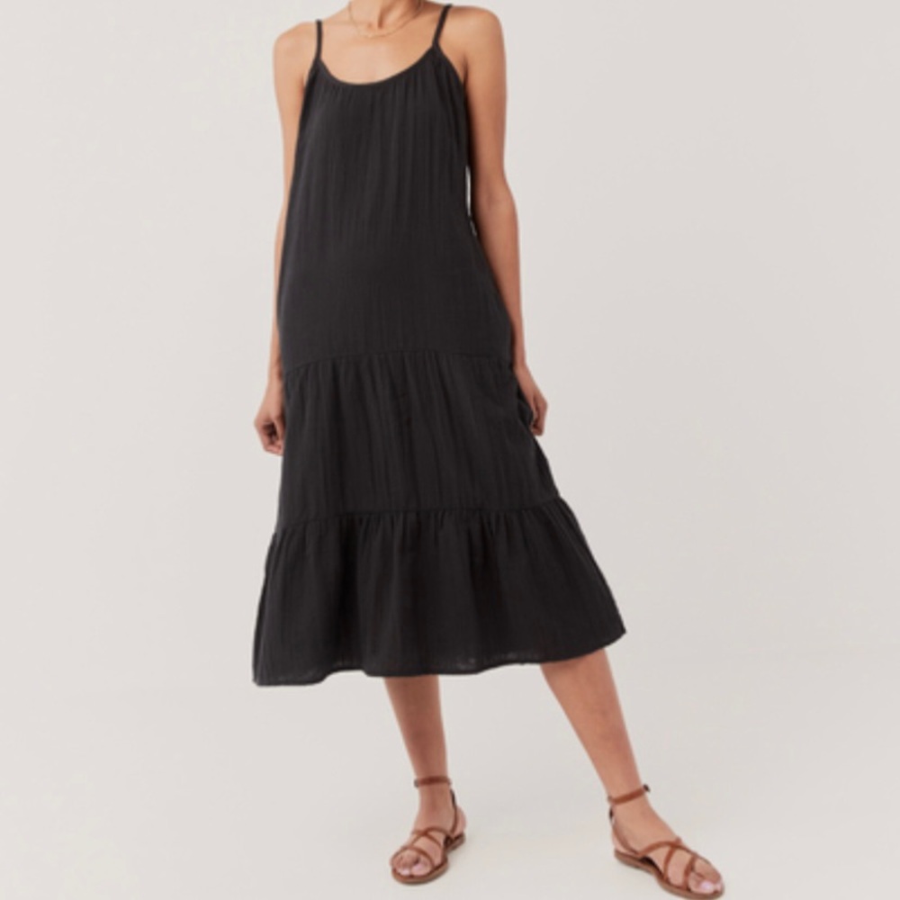 Black Pact The Coastal Cami Maxi Dress NWT